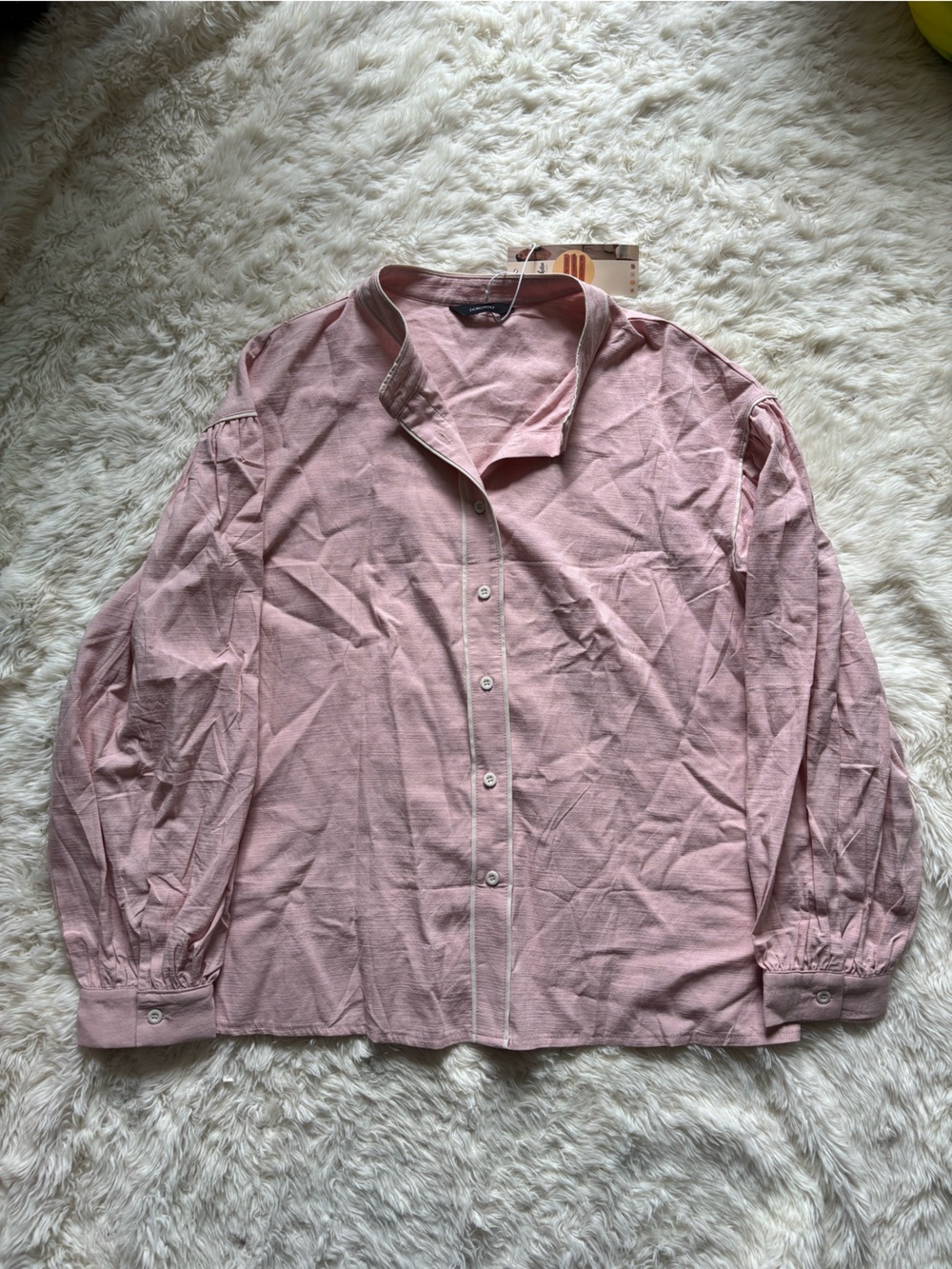 Women's Light Pink Button-Down Shirt